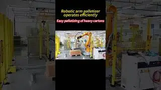 Robotic Arm Palletizer Operates Efficiently