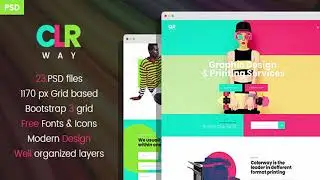 Colorway - Printing & Type Design Services PSD Template | Themeforest Website Templates and Themes