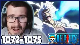 MY EYES HAVE BEEN BLESSED WITH ABSOLUTE PEAK!!! ONE PIECE EPISODES 1072-1075 REACTION!