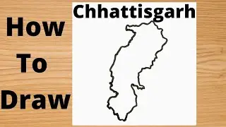 Drawing Chhattisgarh Map || Very Easy Trick