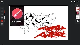 INFINITE PAINTER - belajar taggingg mudah dengan apk android seperti di iPad 