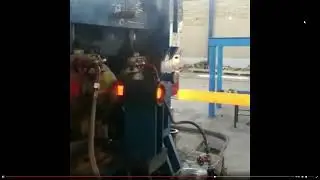 Steel ball hot rolling mill production line Medium frequency #inductionheating #shorts
