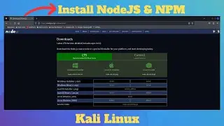 Как установить NODEJS и NPM на Kali Linux