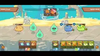 AXIE INFINITY - BEAST Axie Kiss (lethal) + Risky Beast (150% crit L.T.) = 482 crit dmg