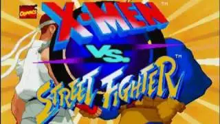 x men vs street fighter - intro