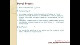 30  Payroll Control Record and Payroll Process