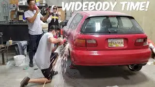 Installing & MOLDING Fender Flares!! - EG Hatch