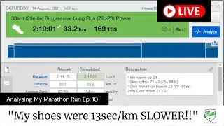 Analyzing My Marathon Training Run in TrainingPeaks | Dr Will O'Connor's Straight to Tape | Ep10