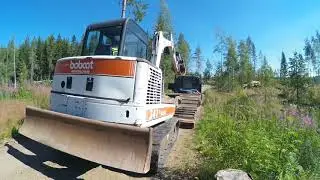 Bobcat 341 alasajo ja esittely-Puutukkuri