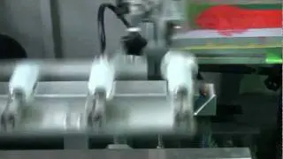 Automatic screen printing machine for bottles