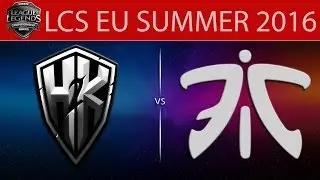 [LoL LCS] H2k vs FNC Game 1 | LCS EU Summer 2016 (16.08.2016) - H2k-Gaming vs Fnatic