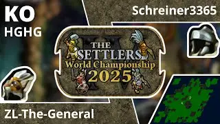 [DE] ZL-The-General vs Schreiner3365 | Spiel 2 | KO-Phase | Die Siedler IV Weltmeisterschaft 2025