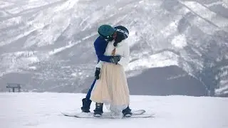 Colorado Snowboarding Elopement Film in Vail  // Colorado Elopement Videographer and Photographer