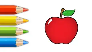 how to draw apple 🍎 || apple 🍎 drawing || easy apple drawing || drawing for kids 