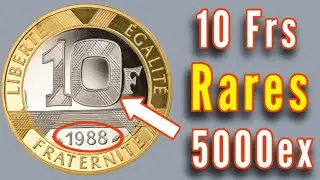 une Pi&egrave;ce Tr&egrave;s RARE de 10 FRANCS 1988 ! Frapp&eacute;e SEULEMENT &agrave; 5000 ex