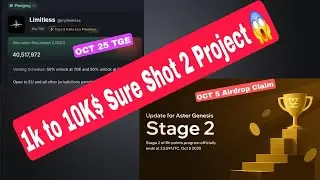 TOP 2 Project 2025 😱 Aster Protocol And Limitless  #limitlesspotential #Aster