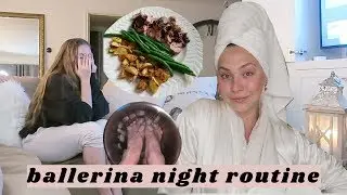 ночная рутина балерины