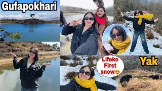 📍GUFAPOKHARI SAMMA KO YATRA,ROAD CONDITION??🤔~EXPERIENCED XR RIDE AND FIRST SNOWFALL😍