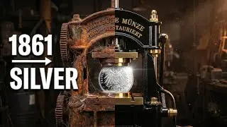 I Found a Broken 1861 German Mint Machine &mdash; Restoring It to Strike a Pure Silver Coin (ASMR)