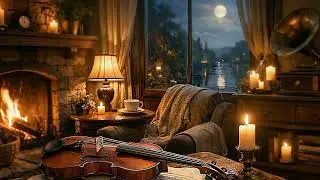 Relaxing Violin Music 🎻 | Cozy Night Ambience for Deep Relaxation & Sleep