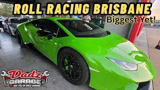 На соревнованиях Roll Racing Lamborghini заглох в дыму.