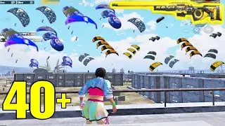 40 PEOPLE LANDED IN MILITARY BASE | SOLO vs SQUAD | PUBG MOBILE