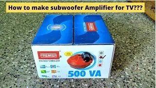 How to Make the Subwoofer Amplifier to the TV? | DIY | VOLTAMPS.