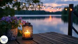 Tranquil Lake Ambience 🕊️ Lapping Water, Soft Birdsong & Crickets