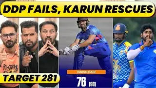 🔴VHT S/F KARNATAKA vs VIDARBHA: TICKET TO FINAL, KARUN NAIR TOP SCORES, DDP FAILS IN SEMIS, 🎯 281