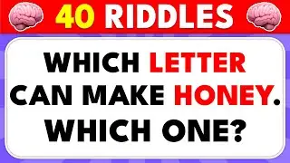 Only a Genius Can Solve These 40 Riddles 🧠✅ Brain Teasers & Riddle Quiz 🧩 | Knowlio