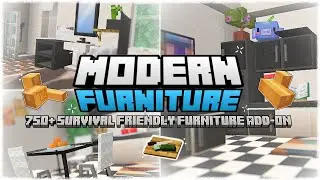 Best FURNITURE MOD For Minecraft PE 1.21+ (100% WORKING)