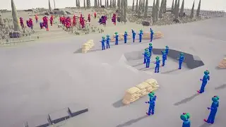 40x CLOWN vs ALL FACTION PER ROUND - Totally Accurate Battle Simulator | TABS