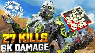 Caustic ABILITIES is INSANE (27 KILLS) Apex Legends