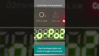 How to identify the display of the oxygen concentrator？