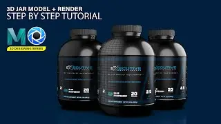How to create a Supplement Jar model for advertising using Maya & Keyshot