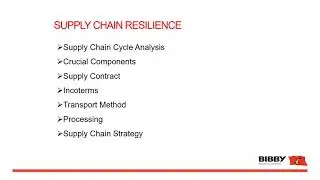 Supply chain resilience after Covid and Brexit