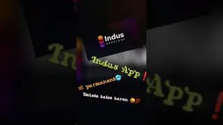 How to delete Indus app permanently❤️&zwj;🔥💯 #phonepe #phonk #shorts #playstore #appstore #reels #indus