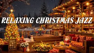 Relaxing Christmas Jazz in Lakeside 🎄 Christmas Coffee Shop Ambience & Warm Jazz Instrumental Music