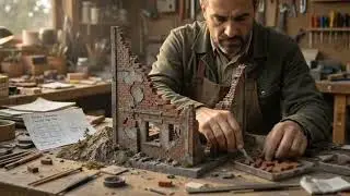 I Built a Derelict Industrial Factory in a Mountain Valley | Miniature Diorama