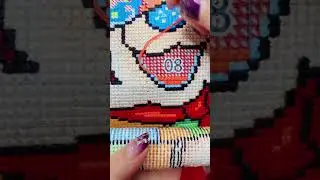 Cross-stitch is a line-breaking embroidery method with a neat vertical back