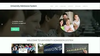 Python Django and MySQL Project on University Admission System