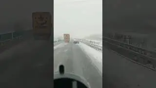 A Speeding Porsche Panamera on Icy Roads Almost Lost Control