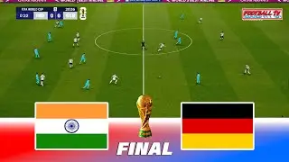 INDIA vs GERMANY - FIFA World Cup 2026 Final | Full Match All Goals | PES Gameplay PC