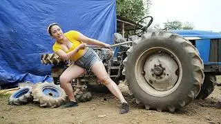 Genius Girl Bought Abandoned Farm Machinery Rusted for Years &ndash; Can She Make It Work Again