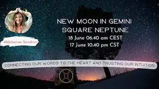 New moon in Gemini square Neptune