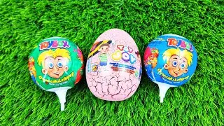 ASMR Most Popular Chocolates / lots of colorful rainbow lollipops candies /unpacking surprise egg
