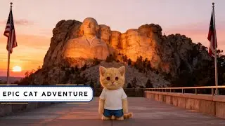 The Cat Who Climbed Mount Rushmore 🐾⛰️ | Epic Monument Adventure