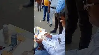 Sketch Artist in Kolkata Book Fair 2023 #shorts  #youtubeshorts #short #sketch