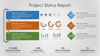 Project Status Report  Powerpoint slide design | Project Management presentation