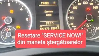 Сбросьте кнопку &laquo;ОБСЛУЖИВАНИЕ!&raquo; на рычаге стеклоочистителя Volkswagen/сброс сервисного интервала ...